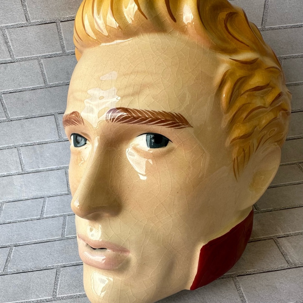 James Dean ceramic head bust wall hanging